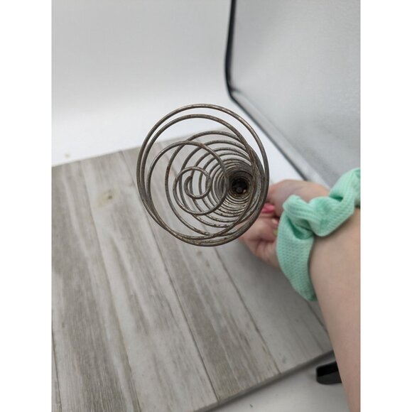 Vintage French #1 Spring Coil Whisk Wisk Wire Beater Mixer Metal 9" - Picture 7 of 7